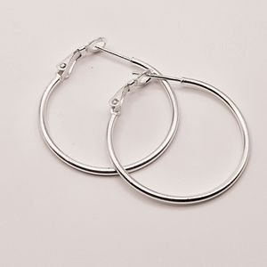 IBB sterling silver hoop earrings